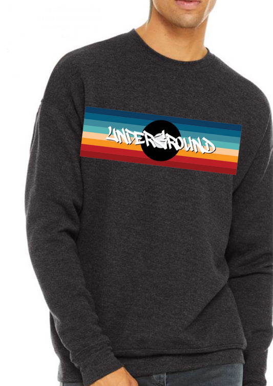 Vinyl Record w/Rainbow Crewneck Sweatshirt